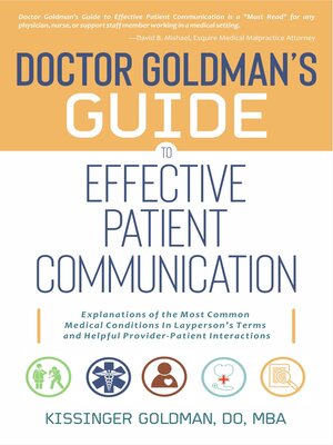 cover image of Doctor Goldman's Guide to Effective Patient Communication